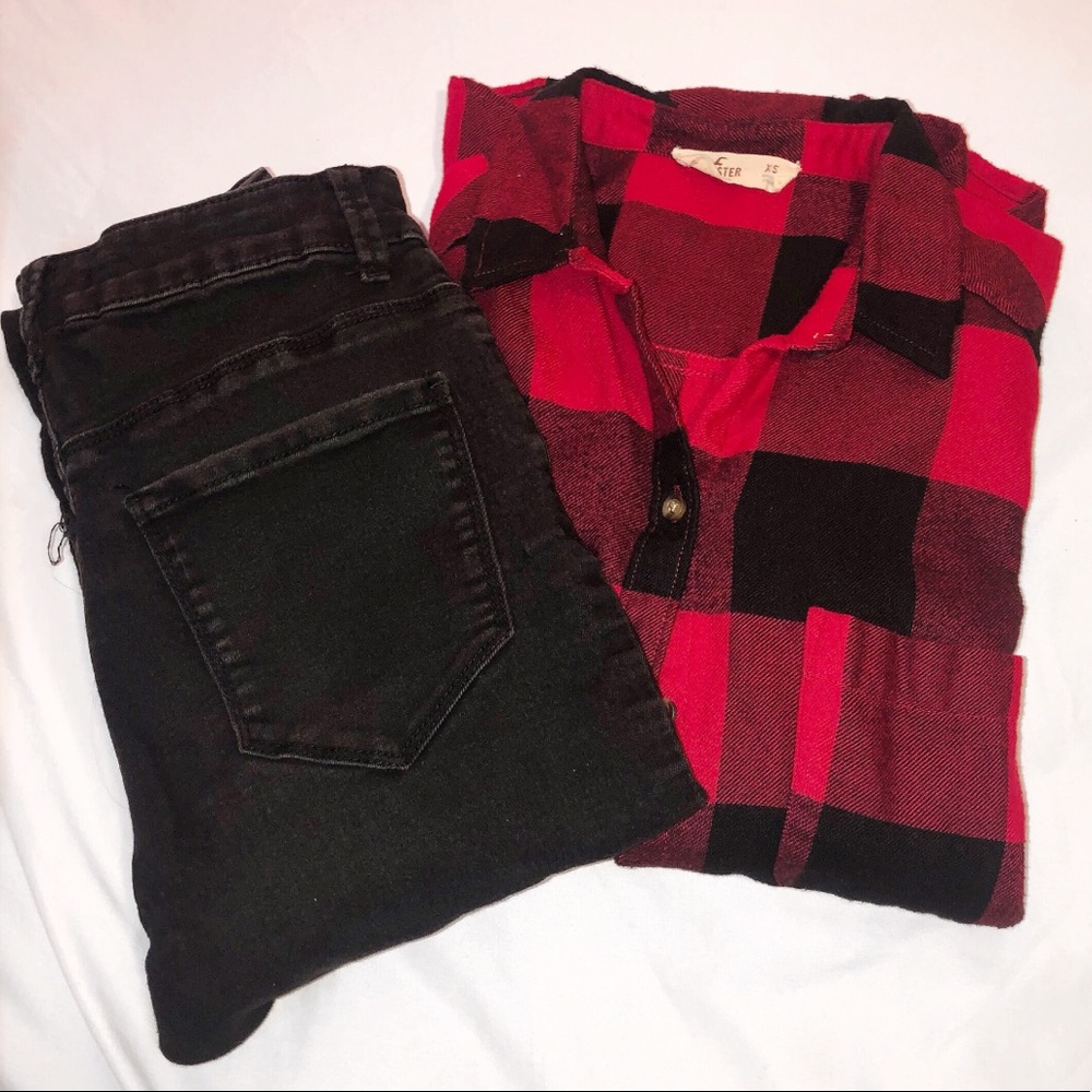 Red and Black Plaid Flannel
